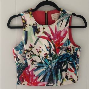 Artelier Nicole Miller Crop Top